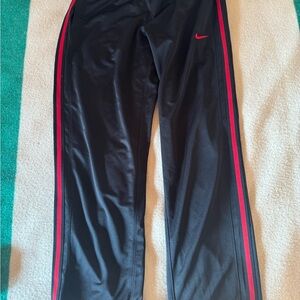 Nike Black Pants with Red Accents